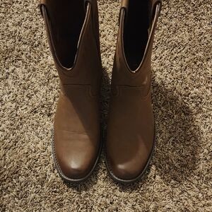 Brown Leather Mens Boots
